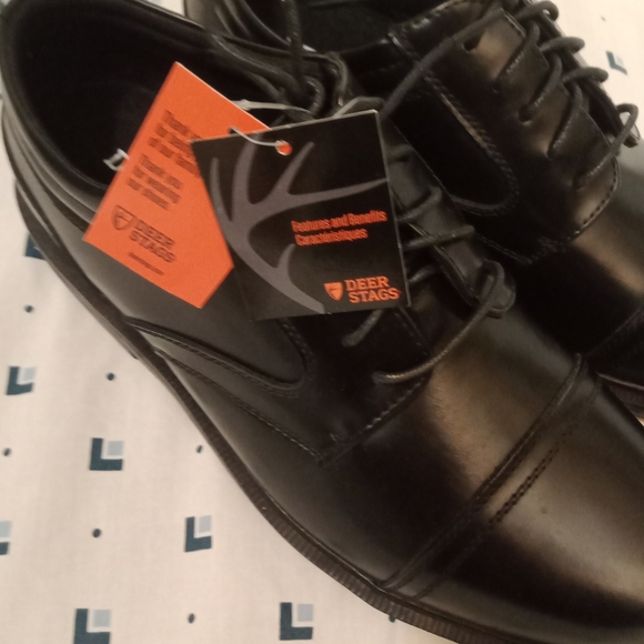 Deer Stags Men's Times S.U.P.R.O.. Sock Plain-Toe Dress Comfort Oxford - Picture 6 of 8